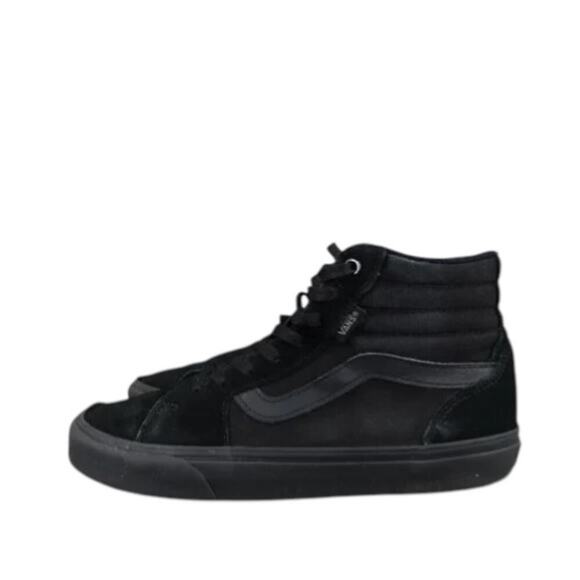 Vans Shoes Mens 7.5 Sneakers Sk8 Hi Skate Athletic Lifestyle Suede Black Casual - Picture 3 of 13